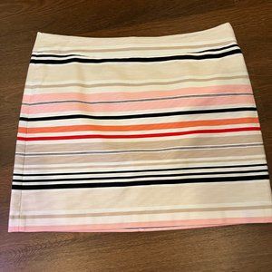 LOFT striped skirt, sz 14